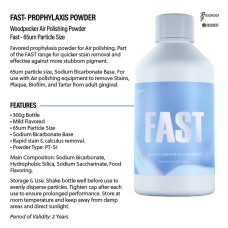Air Polisher Prophylaxis Powder - Fast: 300g/bottle (sodium bicarbonate) - Qty 4 Bottles