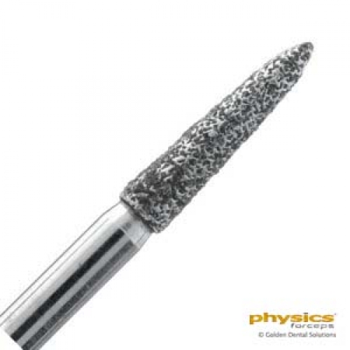 G-702 Short Flamed Shaped Diamond Bur