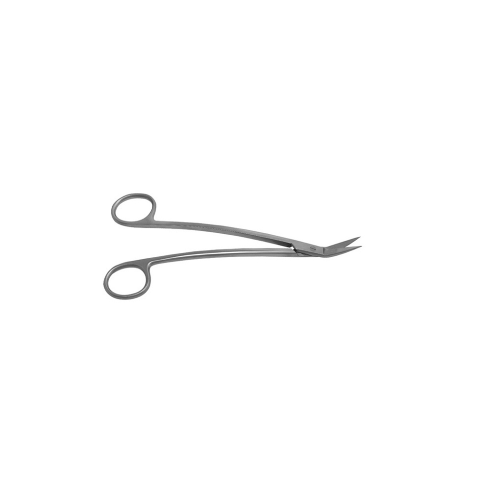 Tissue Scissors Dean 7 angled 1 serrated blade curved