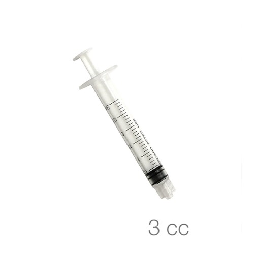 100 x 3cc luer-lock endo irrigation syringes