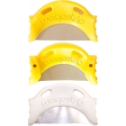 Intro kit includes 10 of each Wagostrip, for a total of 30 Wagostrips. (10) Yellow 0.7mm single-sided straight; (10) Yellow 0.7mm single-sided curved; and (10) White 0.5mm contact breaker.