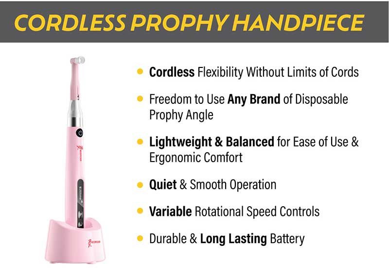 Woodpecker Cordless Hygiene Prophy Handpiece Motor - Prophy Mini